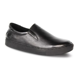crefow neeco black slip on leather